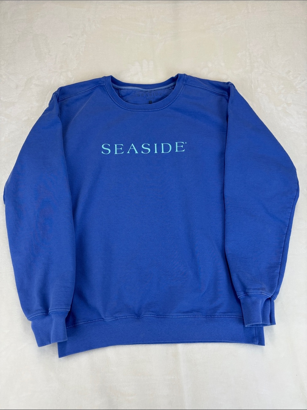 SEASIDE Blue Long Sleeve Sweatshirt Size Small